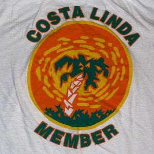 Costa Linda “Member” Tee – White XXL 100% Cotton